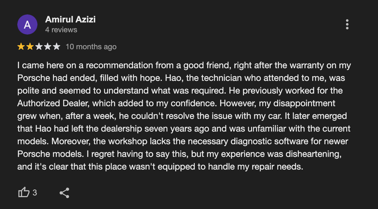 zuver singapore google reviews